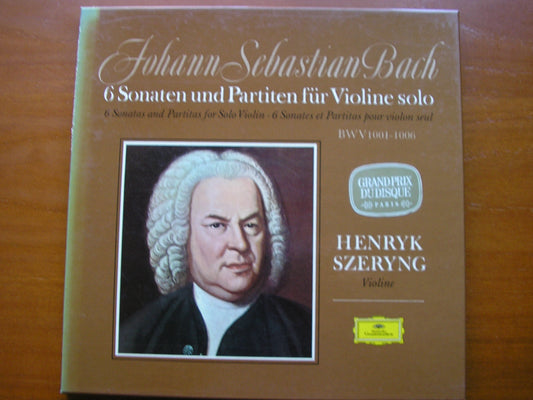 BACH: UNACCOMPANIED SONATAS & PARTITAS      HENRYK SZERYNG      3LP      2709 028
