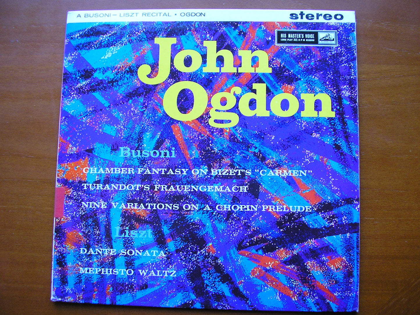 BUSONI: SONATINA No. 6 / ELEGY No. 4 / VARIATIONS / LISZT: MEPHISTO WALTZ No. 1 / APRES UNE LECTURE      JOHN OGDON      ASD 434