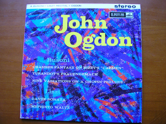 BUSONI: SONATINA No. 6 / ELEGY No. 4 / VARIATIONS / LISZT: MEPHISTO WALTZ No. 1 / APRES UNE LECTURE      JOHN OGDON      ASD 434