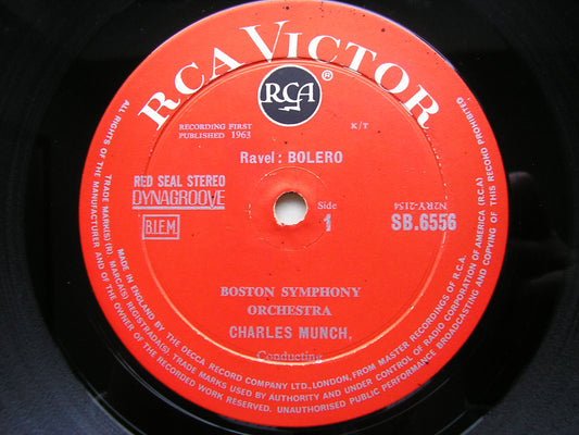 RAVEL: BOLERO / LA VALSE / PAVAN      MUNCH / BOSTON SYMPHONY     SB 6556