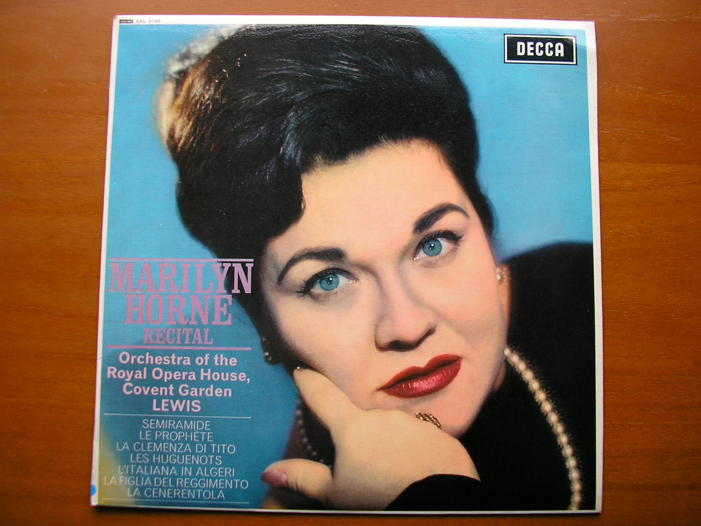 SXL 6149  OPERA ARIAS: ROSSINI / MEYERBEER / MOZART / OROHCG / LEWIS    ED1