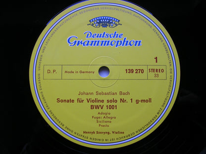 BACH: UNACCOMPANIED SONATAS & PARTITAS      HENRYK SZERYNG      3LP      2709 028