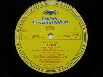 BRUCKNER: TE DEUM / PSALM 150 / HELGOLAND     BARENBOIM / CHICAGO SYMPHONY   410 650
