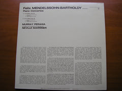 MENDELSSOHN: PIANO CONCERTOS Nos. 1 & 2     PERAHIA / ASMIF / MARRINER      CBS 76376