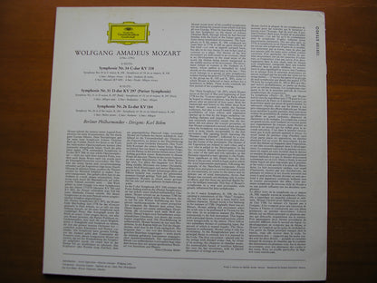 MOZART: SYMPHONIES Nos. 26 / 31 'Paris' / 34      BOHM / BERLIN PHILHARMONIC     139 159