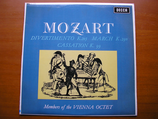 SXL 6150  MOZART: DIVERTIMENTO K205 / MARCH K290 / CASSATION K99      MEMBERS OF THE VIENNA OCTET    ED1