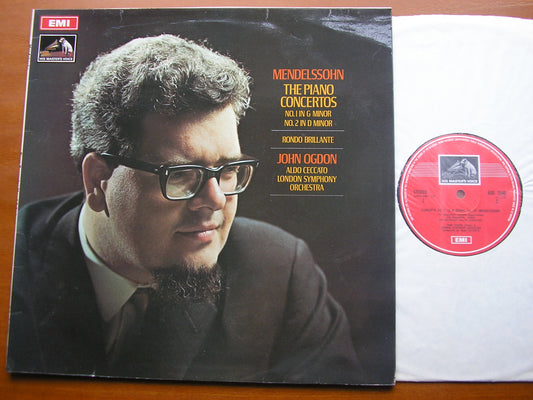MENDELSSOHN: PIANO CONCERTOS Nos. 1 & 2      OGDON / LONDON SYMPHONY / CECCATO     ASD 2546