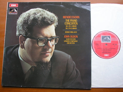 MENDELSSOHN: PIANO CONCERTOS Nos. 1 & 2      OGDON / LONDON SYMPHONY / CECCATO     ASD 2546