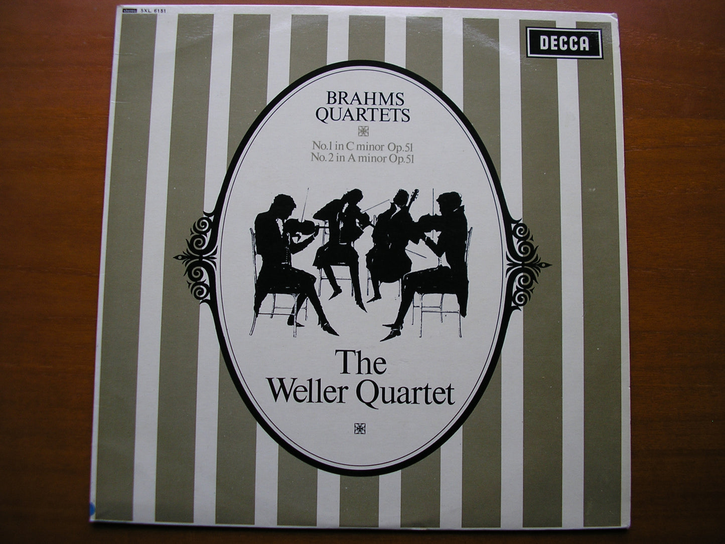 SXL 6151  BRAHMS: STRING QUARTETS Nos. 1 & 2     THE WELLER QUARTET     ED1