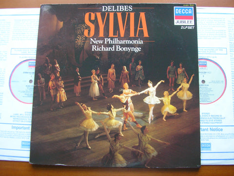 DELIBES: SYLVIA  Complete Ballet   BONYNGE / NEW PHILHARMONIA   2LP    414 257