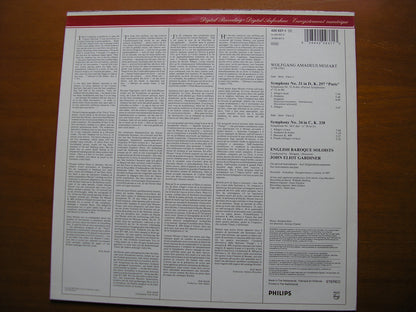 MOZART: SYMPHONIES Nos. 31 'Paris'  &  34        GARDINER / ENGLISH BAROQUE SOLOISTS      420 937