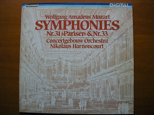 MOZART: SYMPHONIES Nos. 31 'Paris'  &  33       HARNONCOURT / CONCERTGEBOUW     6.42817