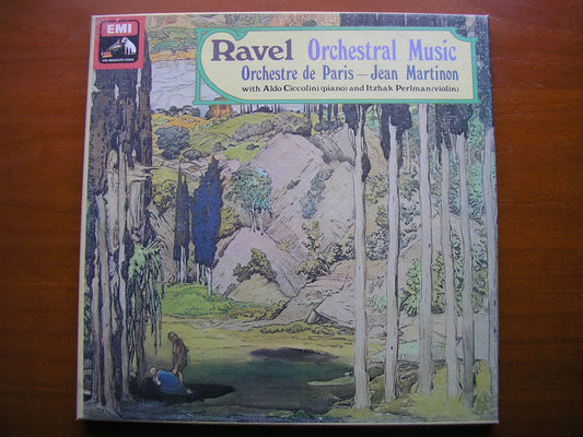 RAVEL: ORCHESTRAL MUSIC      CICCOLINI / PERLMAN / ORCHESTRE DE PARIS / MARTINON     5LP      SLS 5016