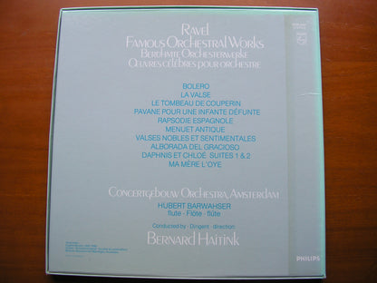 RAVEL: FAMOUS ORCHESTRAL WORKS       HAITINK / CONCERTGEBOUW ORCHESTRA     3LP      6725 016