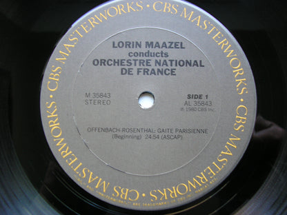 OFFENBACH: GAITE PARISIENNE / SAINT-SAENS: DANSE MACABRE / DUKAS: L'APPRENTI SORCIER       MAAZEL / FRENCH NATIONAL ORCHESTRA        M 35843