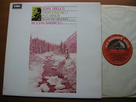 SIBELIUS: SYMPHONY No. 1 / PELLEAS & MELISANDE      BARBIROLLI / HALLE ORCHESTRA    ASD 2366