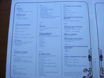 RAVEL: ORCHESTRAL MUSIC      CICCOLINI / PERLMAN / ORCHESTRE DE PARIS / MARTINON     5LP      SLS 5016