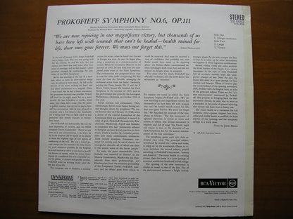 PROKOFIEV: SYMPHONY No. 6     LEINSDORF / BOSTON SYMPHONY    SB 6662