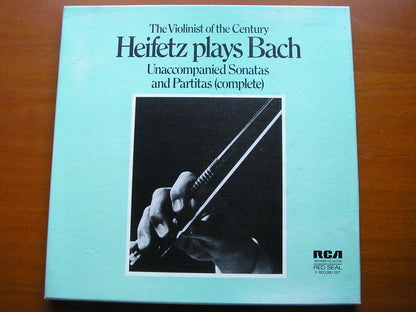 BACH: UNACCOMPANIED SONATAS & PARTITAS       JASCHA HEIFETZ       3LP       SER 5669/70