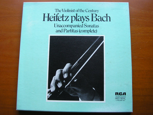 BACH: UNACCOMPANIED SONATAS & PARTITAS       JASCHA HEIFETZ       3LP       SER 5669/70