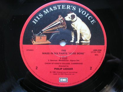 BYRD: MASS in FIVE PARTS / TYE: MASS in SIX PARTS  'Euge Bone'      KING'S COLLEGE CAMBRIDGE / LEDGER   ASD 4104