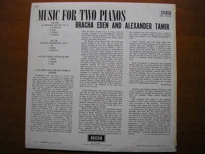 SXL 6158  MUSIC FOR TWO PIANOS     BRACHA EDEN & ALEXANDER TAMIR      ED1