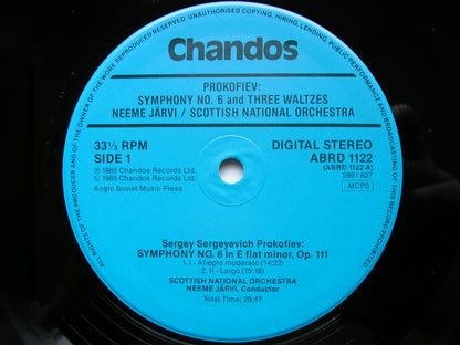 PROKOFIEV: SYMPHONY No. 6 / THREE WALTZES Op. 110     JARVI /SCOTTISH NATIONAL ORCHESTRA    ABRD 1122