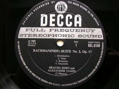 SXL 6158  MUSIC FOR TWO PIANOS     BRACHA EDEN & ALEXANDER TAMIR      ED1