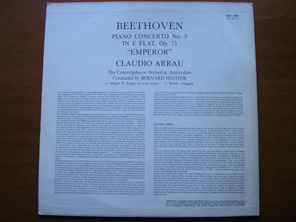 BEETHOVEN: PIANO CONCERTO No. 5  'Emperor'     ARRAU / CONCERTGEBOUW ORCHESTRA / HAITINK      SAL 3567