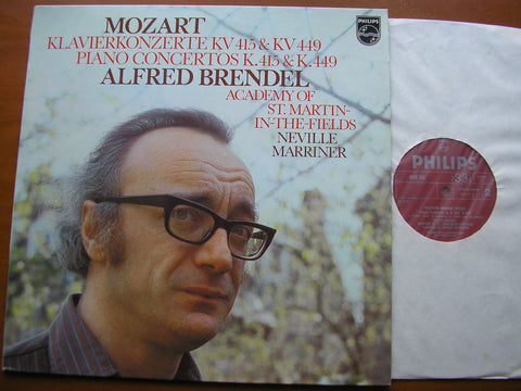 MOZART: PIANO CONCERTOS K415 & K449       BRENDEL / ASMIF / MARRINER     9500 565