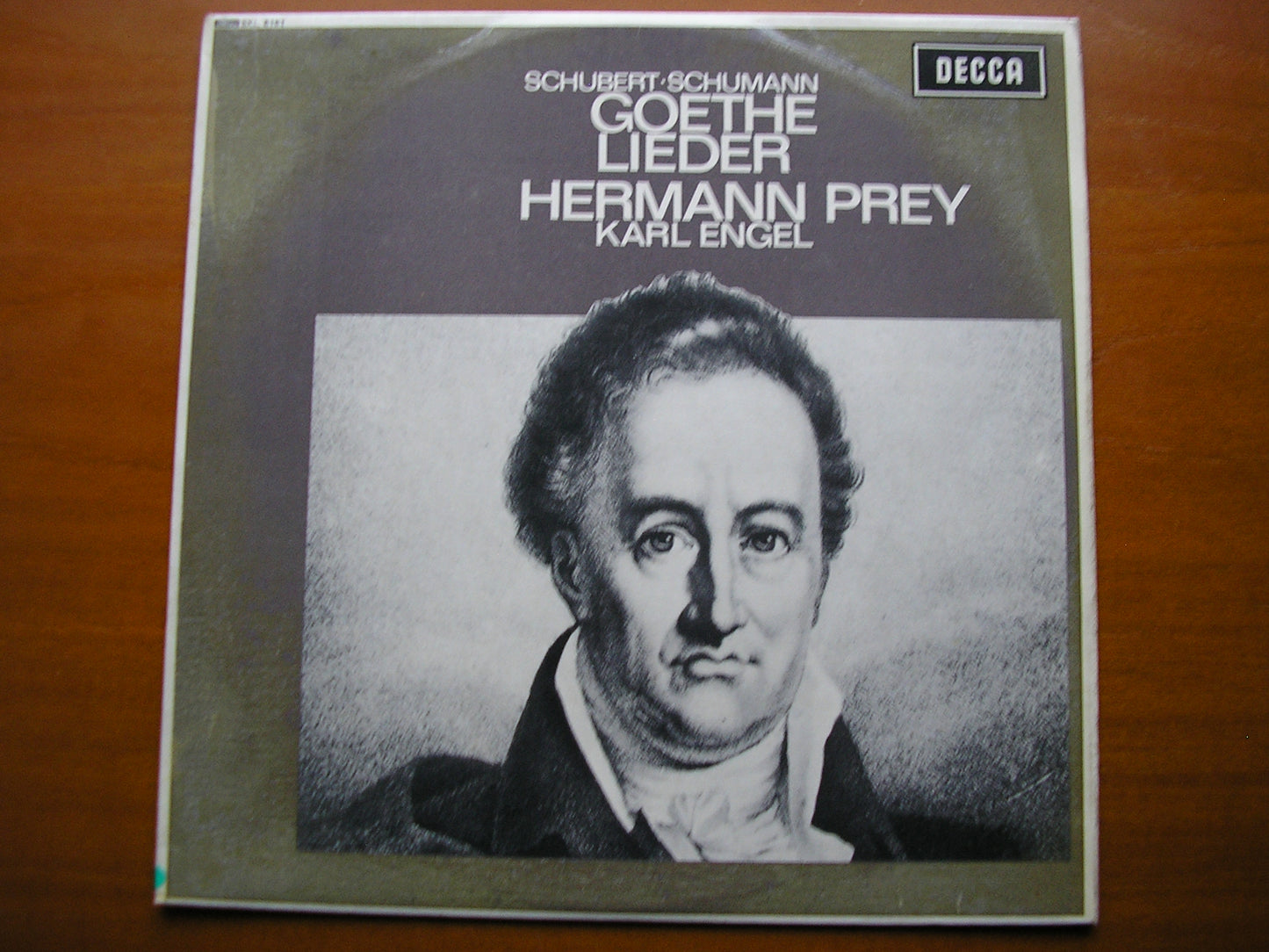 SXL 6161  GOETHE LIEDER: SCHUBERT / SCHUMANN      HERMANN PREY / KARL ENGEL      ED2