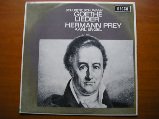 SXL 6161  GOETHE LIEDER: SCHUBERT / SCHUMANN      HERMANN PREY / KARL ENGEL      ED2
