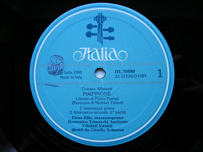 ALBINONI: PIMPINONE  (1708)       ZILIO / TRIMARCHI / I SOLOISTI VENETI / SCIMONE      ITL 70080