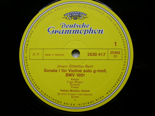 BACH: UNACCOMPANIED SONATAS & PARTITAS       NATHAN MILSTEIN      3LP       2709 047