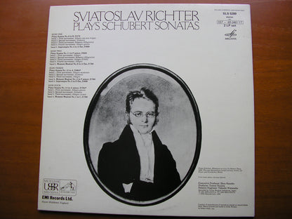 SCHUBERT: PIANO SONATAS Nos. 9 / 11 / 13 / 14 / TWO IMPROMPTUS / THREE MOMENTS MUSICAUX     SVIATOSLAV RICHTER     2LP      SLS 5289