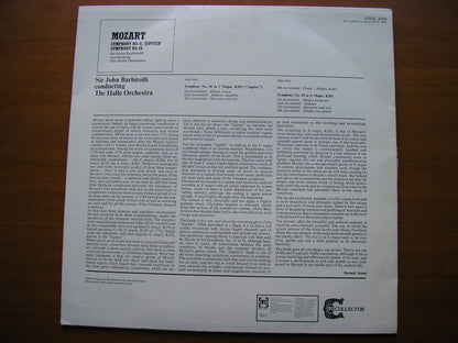 MOZART: SYMPHONIES Nos. 29  &  41  'Jupiter'       BARBIROLLI / HALLE ORCHESTRA     GSGC 2054