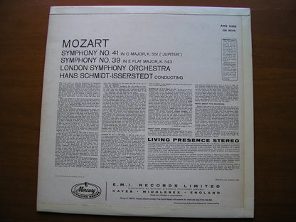 MOZART: SYMPHONIES  Nos. 39  &  41  'Jupiter'        SCHMIDT-ISSERSTEDT / LONDON SYMPHONY     AMS 16050