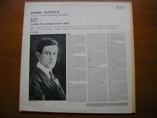 RAVEL: BOLERO / LA VALSE / MA MERE L'OYE       MONTEUX / LONDON SYMPHONY     SAL 3500