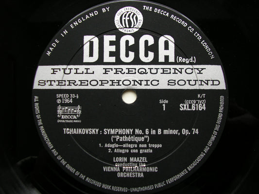SXL 6164  TCHAIKOVSKY: SYMPHONY No. 6  'Pathetique'      MAAZEL / VIENNA PHILHARMONIC     ED2