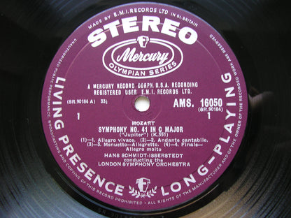 MOZART: SYMPHONIES  Nos. 39  &  41  'Jupiter'        SCHMIDT-ISSERSTEDT / LONDON SYMPHONY     AMS 16050