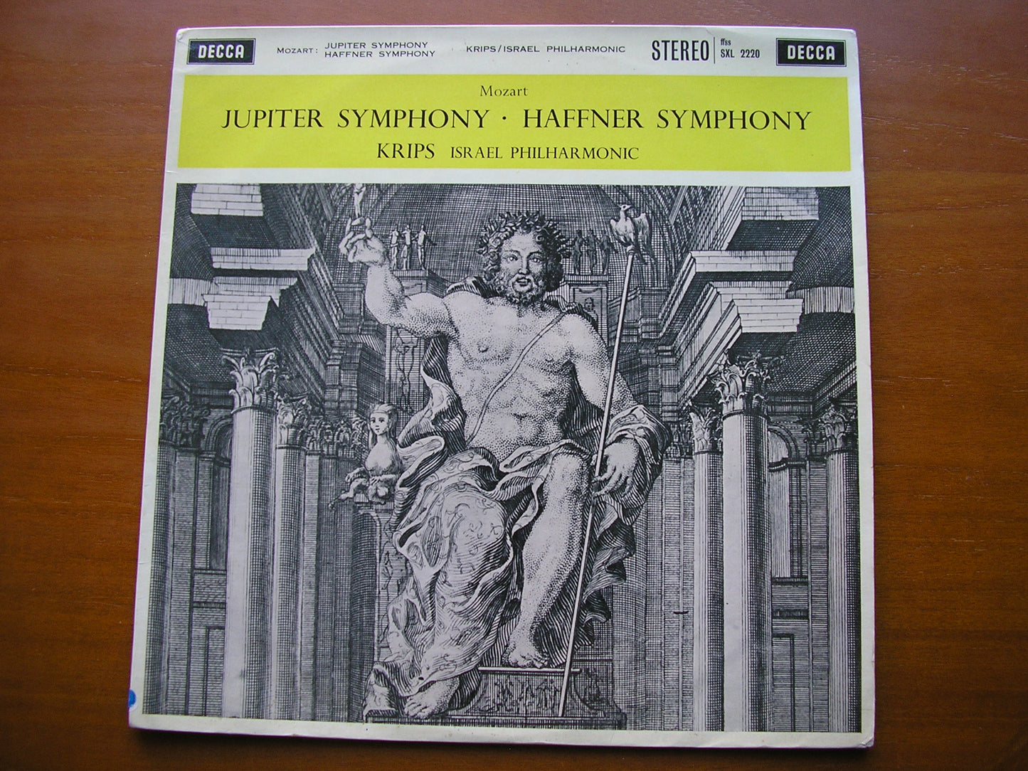 MOZART: SYMPHONIES Nos.  35 'Haffner'  &  41  'Jupiter'       KRIPS / ISRAEL PHILHARMONIC      SXL 2220