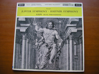 MOZART: SYMPHONIES Nos.  35 'Haffner'  &  41  'Jupiter'       KRIPS / ISRAEL PHILHARMONIC      SXL 2220