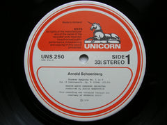 SCHOENBERG / WEBERN / BERG: ORCHESTRAL WORKS      HORENSTEIN / BERG / DANISH RADIO ORCHESTRA     UNS 250