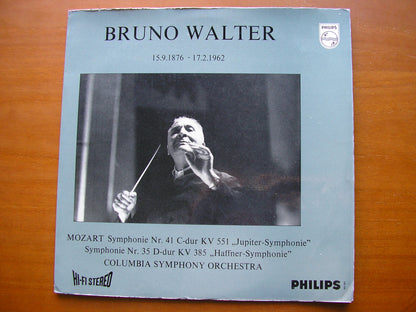 MOZART: SYMPHONIES Nos.  35 'Haffner'  &  41 'Jupiter'        WALTER / COLUMBIA SYMPHONY    835 583 AY
