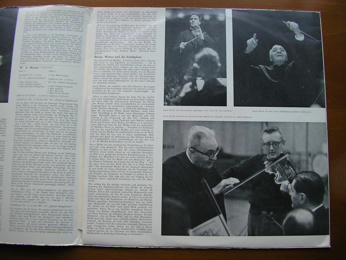 MOZART: SYMPHONIES Nos.  35 'Haffner'  &  41 'Jupiter'        WALTER / COLUMBIA SYMPHONY    835 583 AY