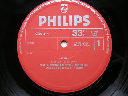 RAVEL: BOLERO / LA VALSE / LE TOMBEAU DE COUPERIN / PAVANE      HAITINK / CONCERTGEBOUW     9500 314