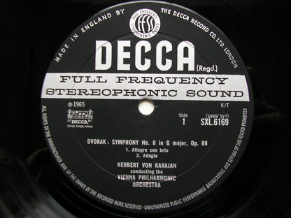 SXL 6169  DVORAK: SYMPHONY No. 8       KARAJAN / VIENNA PHILHARMONIC      ED2