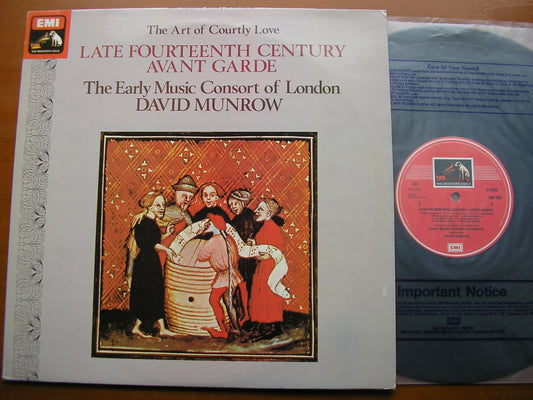 LATE 14th CENTURY AVANT GARDE: SONGS & INSTRUMENTAL PIECES     THE EARLY MUSIC CONSORT OF LONDON / MUNROW     ASD 3621