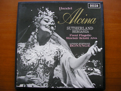 HANDEL: ALCINA (1735)    SOLOISTS / LONDON SYMPHONY / BONYNGE    3LP    SET 232 / 4