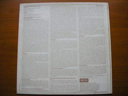 ELGAR: POMP & CIRCUMSTANCE MARCHES 1 - 5 / OVERTURE COCKAIGNE      SOLTI / LONDON PHILHARMONIC      SXL 6848